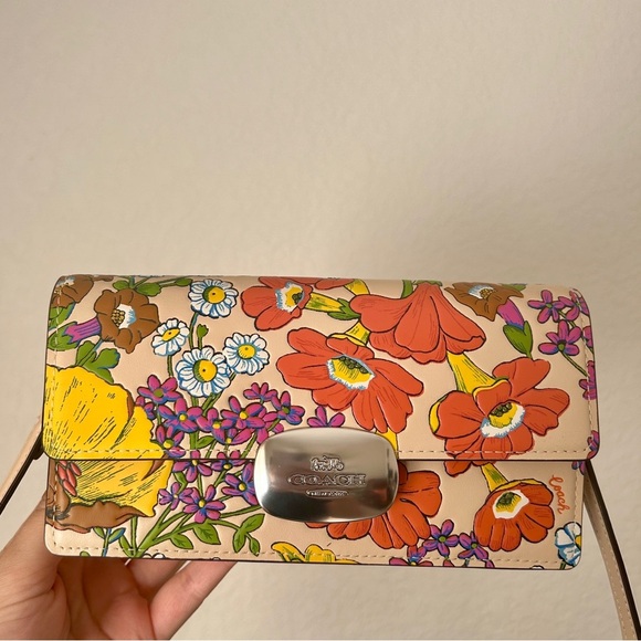 Coach Eliza Small Flap Crossbody With Floral Print, limited edition- NWT - Picture 8 of 8